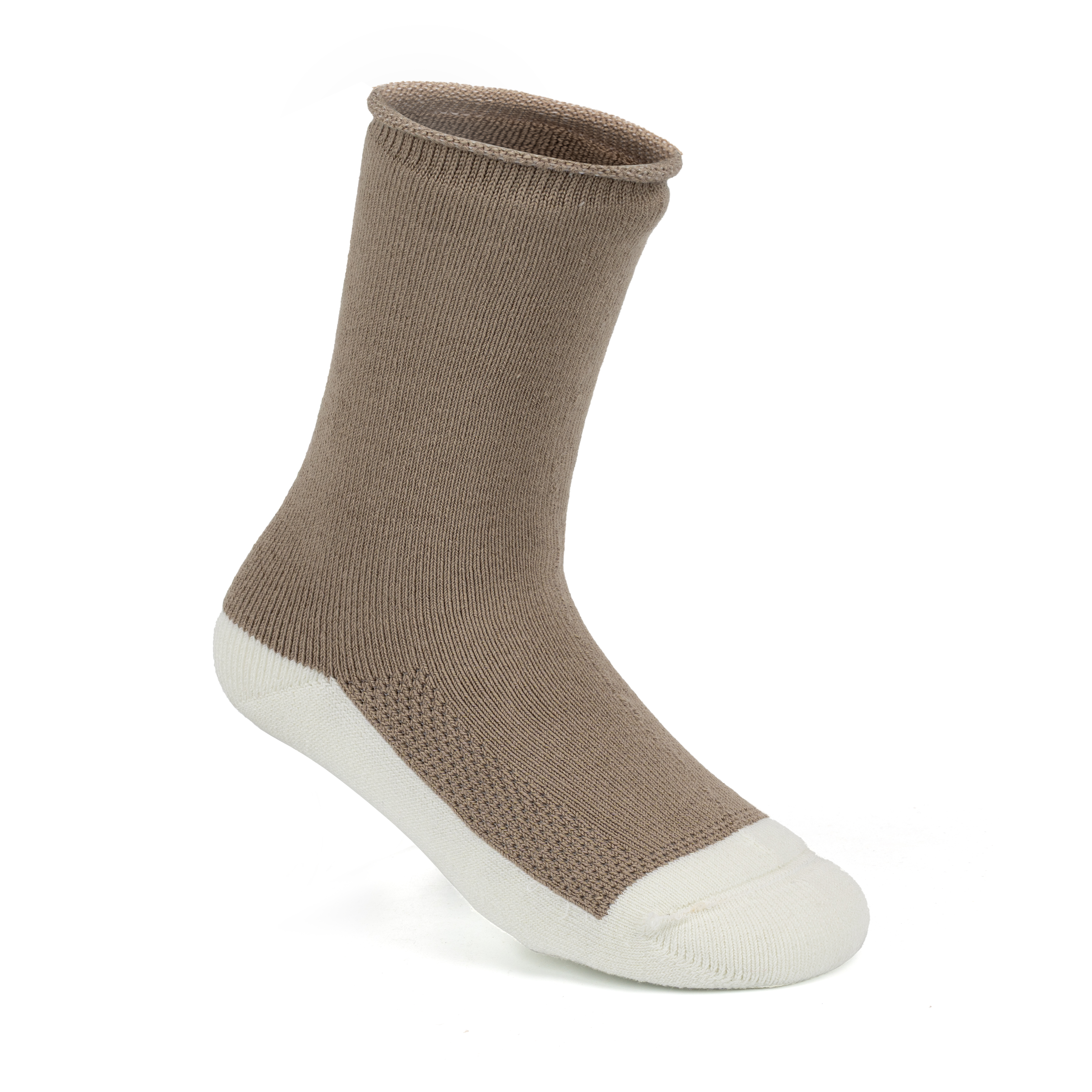 [HF Extra Roomy Socks - Brown / White]