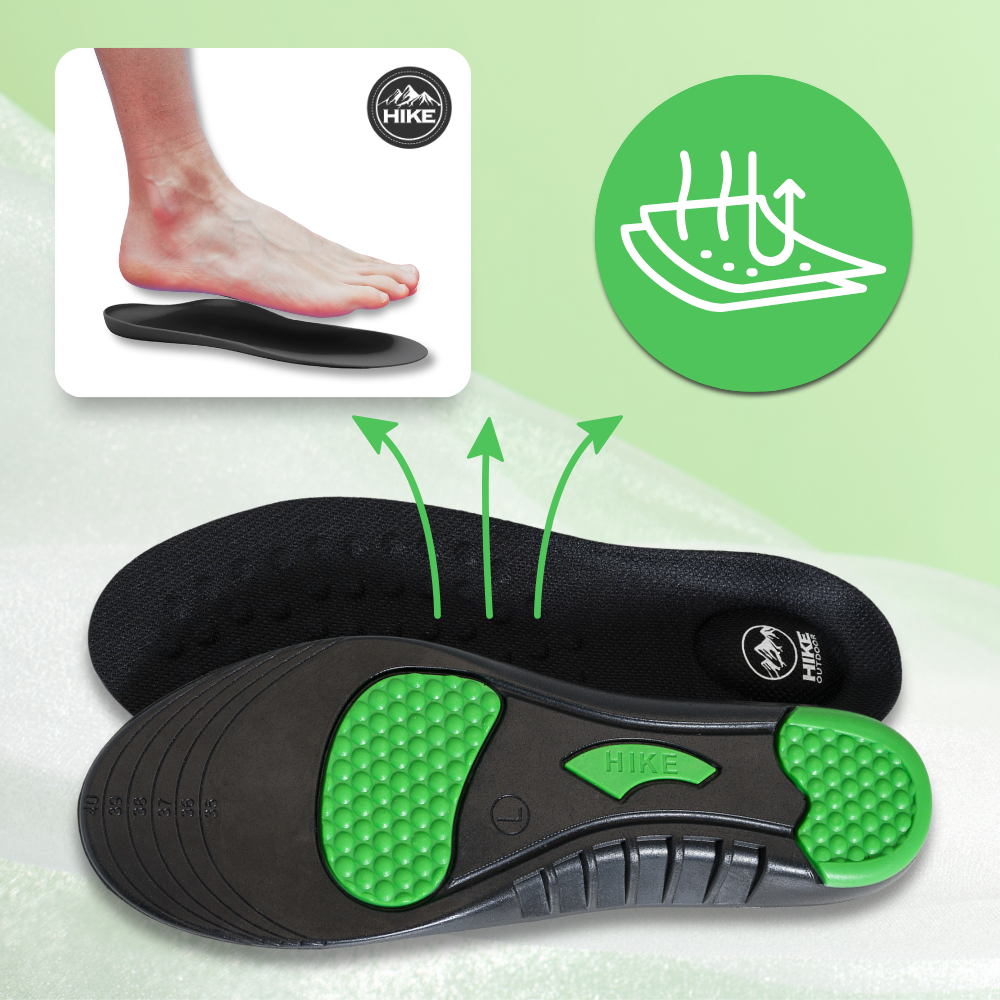 HIKE® Orthopaedic Soles - Pain relieving and shock absorbing foot pads