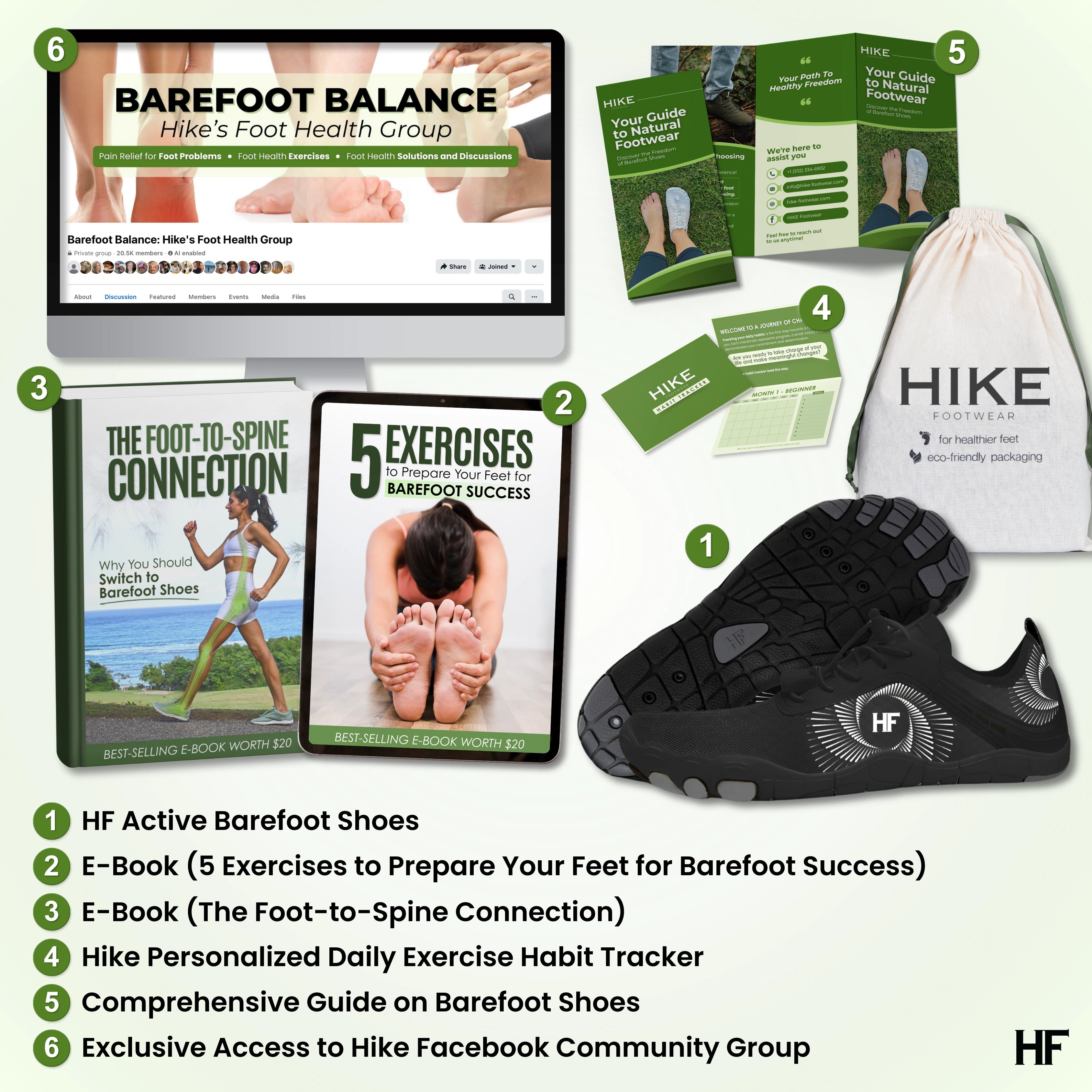 HF Active - Barfotaskor för en aktiv livsstil och smärtlindring (unisex) (Köp 1, få 1 GRATIS!)
