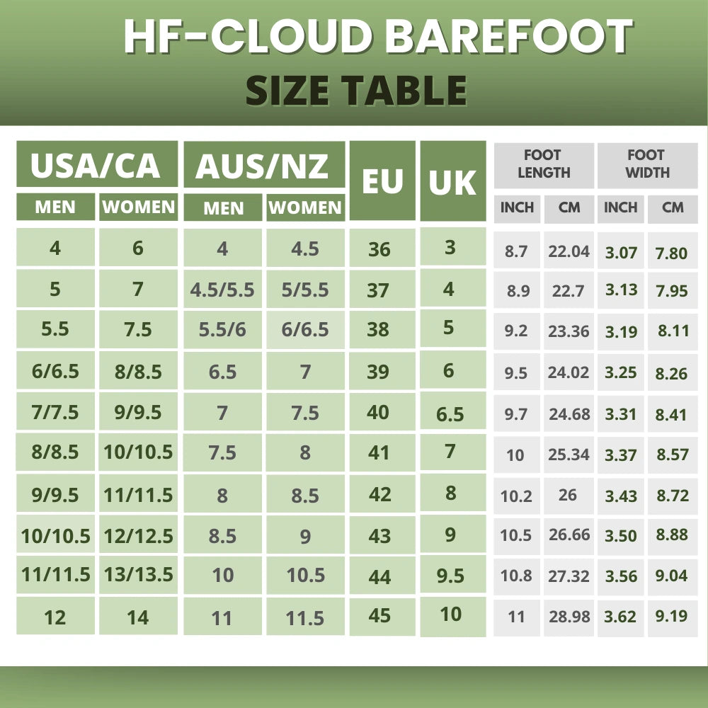 HF-Cloud Barefoot – Minimalistiska Skor mot Fot-, Knä- & Ryggsmärta (Unisex)
