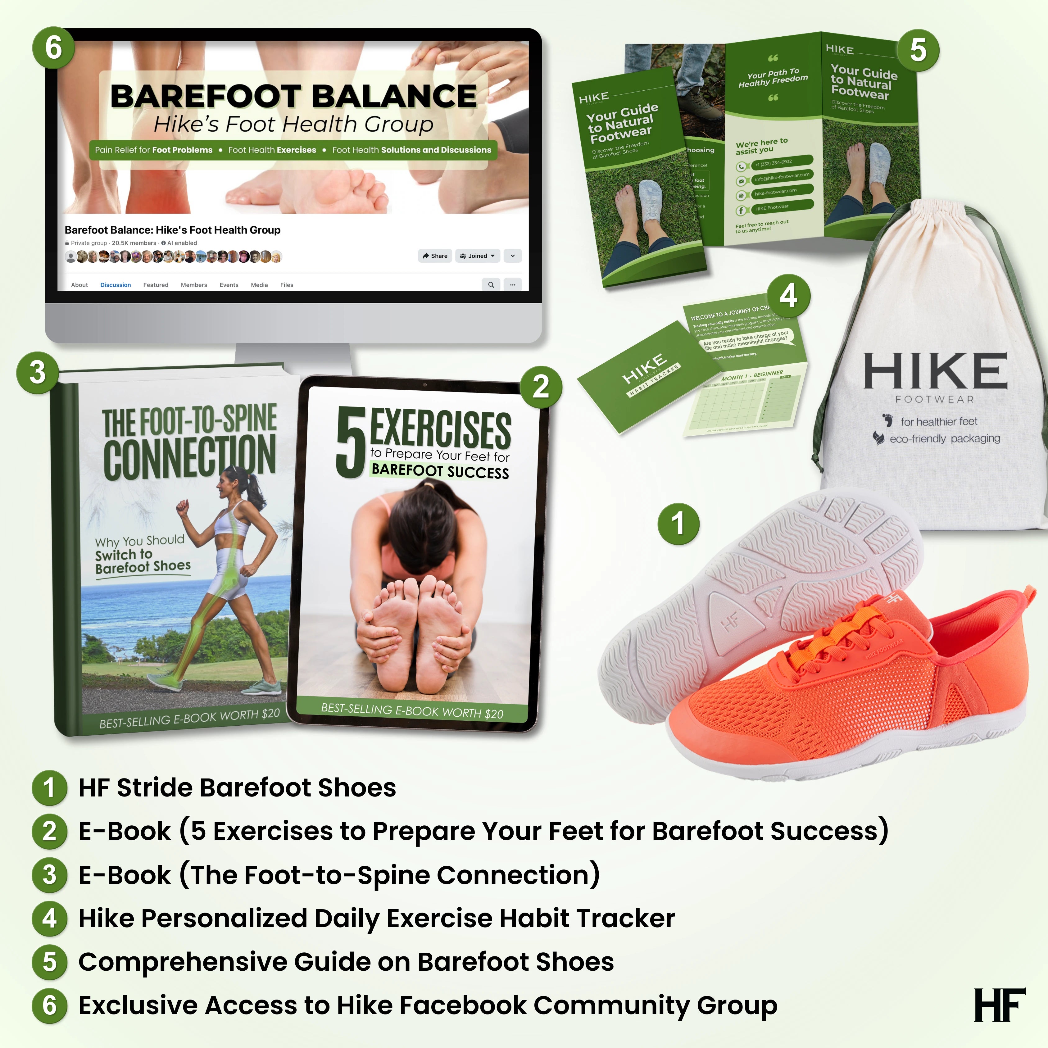 HF Stride – Hands-Off & Ergonomic Barefoot Shoes (Unisex) (BOGO)