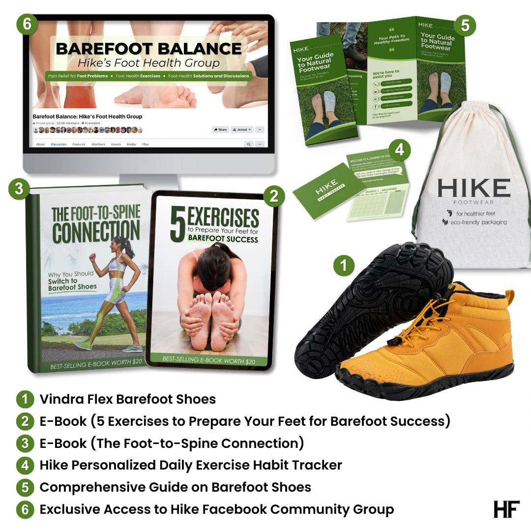 Vindra Flex - halksäkra & universella barfotaskor för vinterbruk (vattentäta)